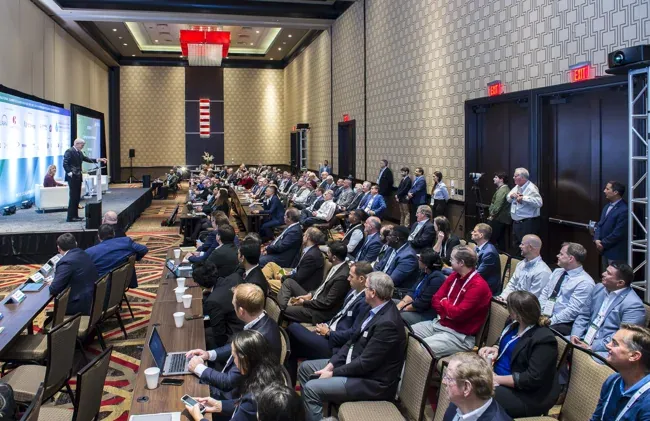 LNG Americas — Wide view of the conference room and audience