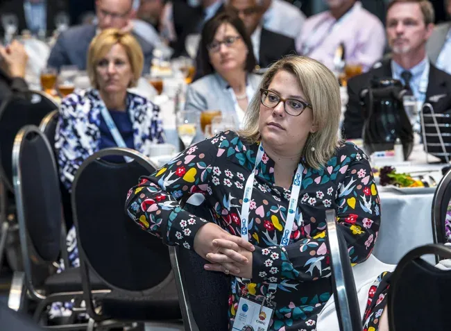 World Gas Conference — Audience members listening during a session