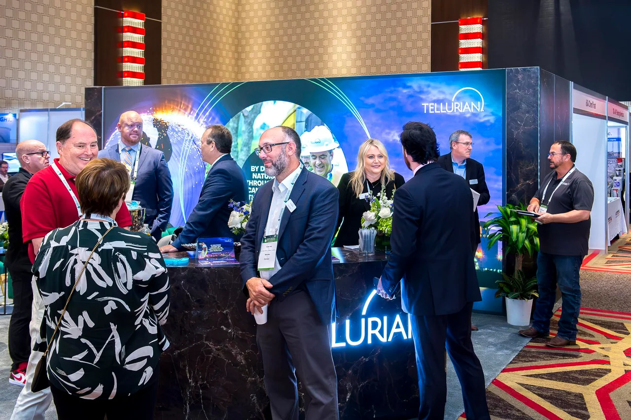 Guests talking together at a conference reception