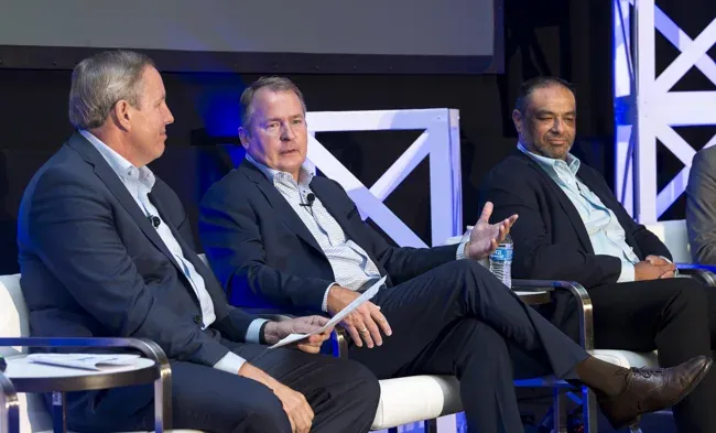 Merchant Advisory Group — Two speakers in conversation on stage