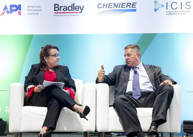 LNG Americas — Two-person discussion on stage